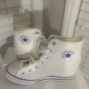 Converse High-Top Sneakers in Cream